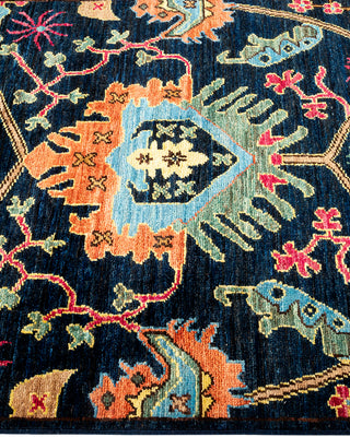 Serapi Hand Knotted Blue Runner 2' 7" x 10' 2"
