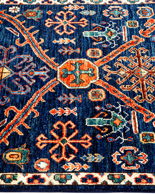 Serapi Hand Knotted Blue Runner 2' 7" x 11' 8"