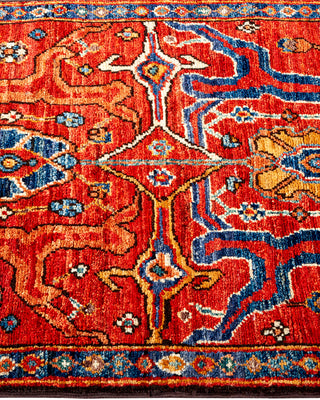 Serapi Hand Knotted Orange Area Rug 2' 0" x 6' 1"