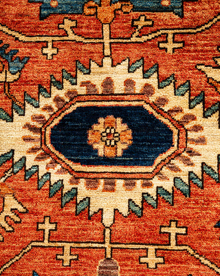 Traditional Serapi Orange Area Rug 8' 11" x 11' 11"