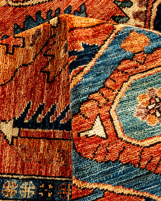 Traditional Serapi Orange Area Rug 8' 11" x 11' 11"