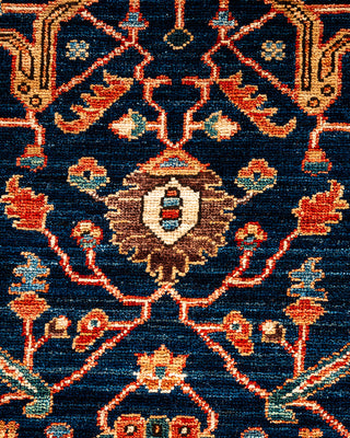 Traditional Serapi Blue Area Rug 9' 0" x 11' 9"