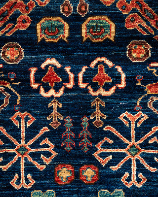 Traditional Serapi Blue Area Rug 8' 11" x 12' 4"