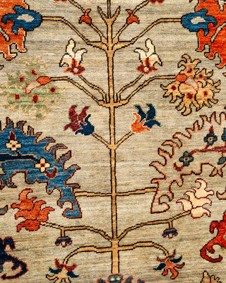 Serapi Hand Knotted Light Gray Area Rug 9' 3" x 12' 1"