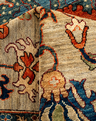 Serapi Hand Knotted Light Gray Area Rug 9' 3" x 12' 1"