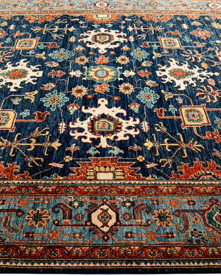 Traditional Serapi Blue Area Rug 8' 1" x 9' 11"