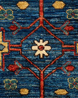 Traditional Serapi Blue Area Rug 8' 2" x 9' 9"