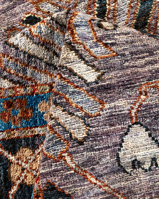 Traditional Serapi Purple Area Rug 8' 2" x 9' 11"
