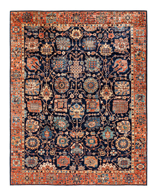 Traditional Serapi Blue Area Rug 8' 1" x 10' 3"