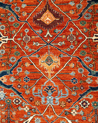 Traditional Serapi Orange Area Rug 8' 1" x 10' 1"