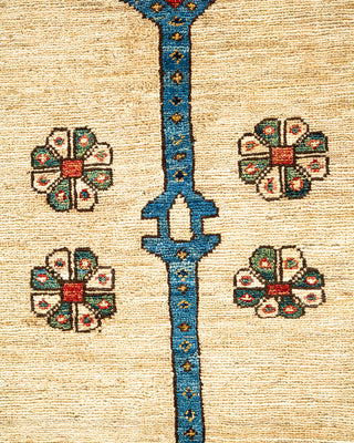 Traditional Serapi Ivory Area Rug 7' 4" x 12' 9"