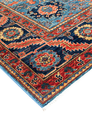 Traditional Serapi Blue Area Rug 7' 11" x 10' 1"