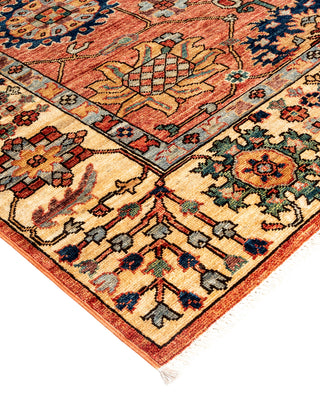 Traditional Serapi Orange Area Rug 8' 3" x 10' 1"