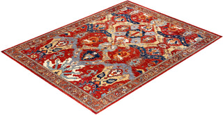 Traditional Serapi Wool Hand Knotted Red Area Rug 8' 11" x 11' 7"