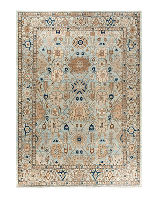 Traditional Serapi Wool Hand Knotted Blue Area Rug 9' 0" x 12' 5"
