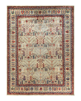 Traditional Serapi Wool Hand Knotted Green Area Rug 8' 9" x 11' 8"