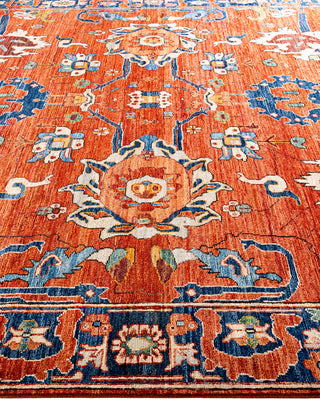 Traditional Serapi Wool Hand Knotted Orange Area Rug 8' 2" x 10' 3"