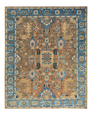 Traditional Serapi Wool Hand Knotted Brown Area Rug 7' 11" x 9' 10"