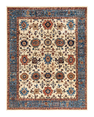 Traditional Serapi Wool Hand Knotted Ivory Area Rug 8' 0" x 10' 0"
