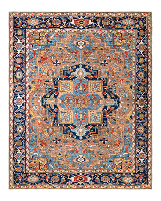 Traditional Serapi Wool Hand Knotted Brown Area Rug 8' 1" x 9' 10"