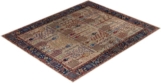 Traditional Serapi Wool Hand Knotted Brown Area Rug 8' 2" x 9' 11"