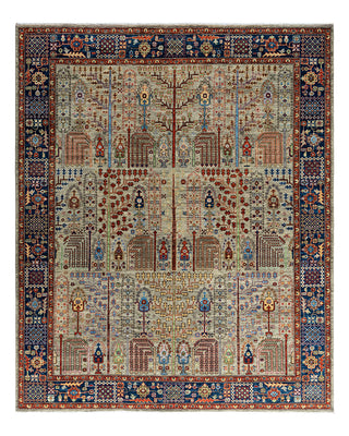 Traditional Serapi Wool Hand Knotted Brown Area Rug 8' 1" x 9' 8"