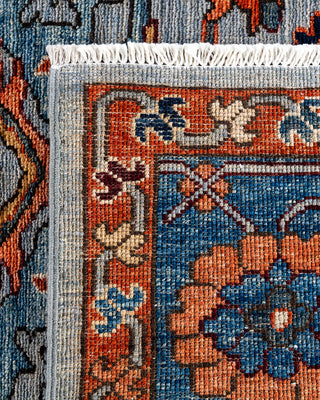 Traditional Hand-Knotted Serapi Gray Area Rug 8' 1" x 9' 9"