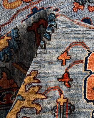 Traditional Hand-Knotted Serapi Gray Area Rug 8' 1" x 9' 9"