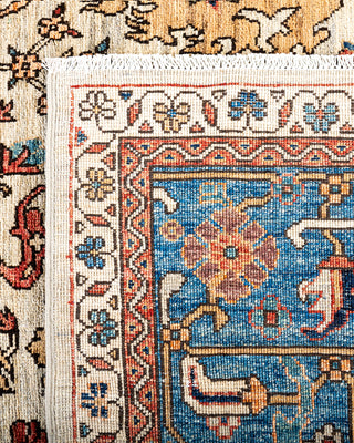 Traditional Hand-Knotted Serapi Beige Area Rug 8' 2" x 9' 10"
