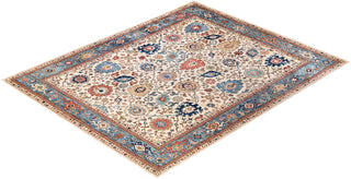 Traditional Hand-Knotted Serapi Beige Area Rug 8' 2" x 9' 10"