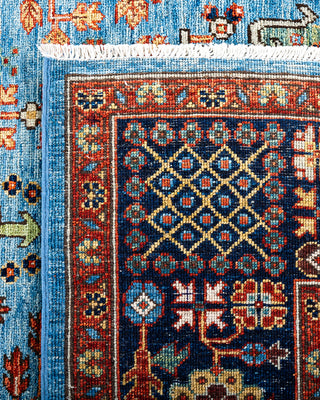 Traditional Hand-Knotted Serapi Light Blue Area Rug 8' 1" x 9' 11"