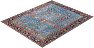 Traditional Hand-Knotted Serapi Light Blue Area Rug 8' 1" x 9' 11"