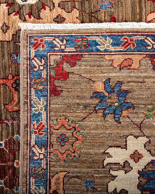 Traditional Hand-Knotted Serapi Brown Area Rug 8' 3" x 9' 10"