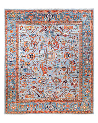Traditional Serapi Wool Hand Knotted Blue Area Rug 8' 3" x 9' 8"