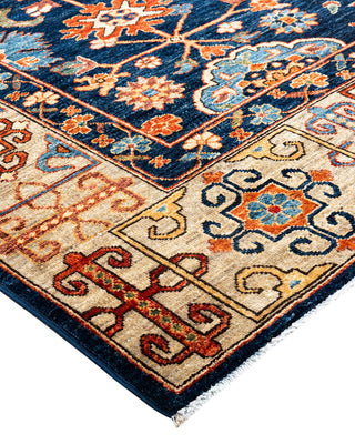 Traditional Hand-Knotted Serapi Blue Area Rug 8' 2" x 9' 9"
