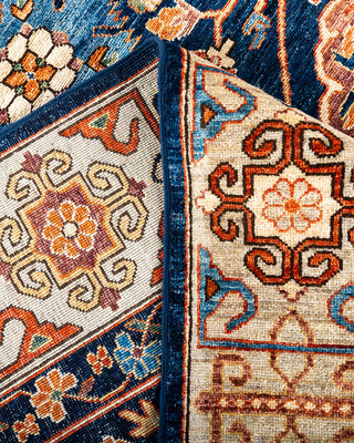Traditional Hand-Knotted Serapi Blue Area Rug 8' 2" x 9' 9"
