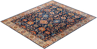 Traditional Hand-Knotted Serapi Blue Area Rug 8' 2" x 9' 9"