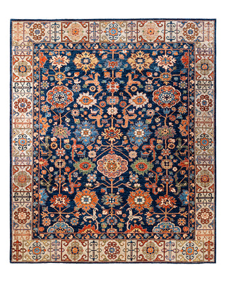Traditional Serapi Wool Hand Knotted Blue Area Rug 8' 2" x 9' 9"