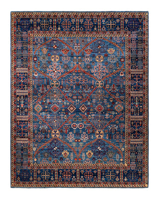 Traditional Serapi Wool Hand Knotted Blue Area Rug 7' 11" x 10' 4"