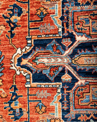 Traditional Hand-Knotted Serapi Blue Area Rug 8' 1" x 9' 11"
