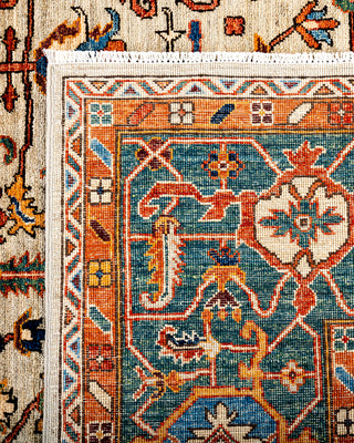 Traditional Hand-Knotted Serapi Light Gray Area Rug 8' 3" x 9' 8"