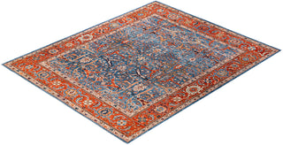 Traditional Serapi Wool Hand Knotted Blue Area Rug 8' 1" x 10' 0"