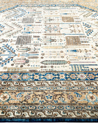 Traditional Hand-Knotted Serapi Blue Area Rug 7' 9" x 9' 7"