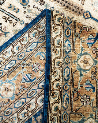 Traditional Hand-Knotted Serapi Blue Area Rug 7' 9" x 9' 7"