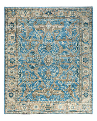 Traditional Serapi Wool Hand Knotted Blue Area Rug 8' 2" x 10' 1"