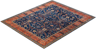 Traditional Serapi Wool Hand Knotted Blue Area Rug 8' 2" x 10' 0"