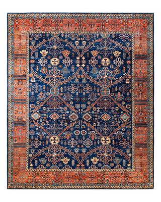 Traditional Serapi Wool Hand Knotted Blue Area Rug 8' 2" x 10' 0"