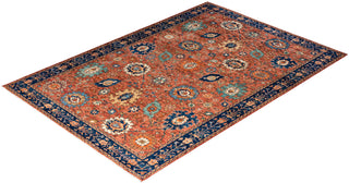 Traditional Hand-Knotted Serapi Red Area Rug 6' 5" x 9' 3"