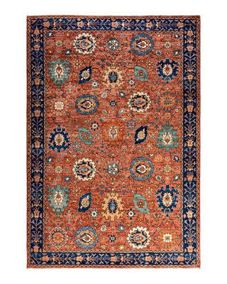 Traditional Serapi Wool Hand Knotted Red Area Rug 6' 5" x 9' 3"