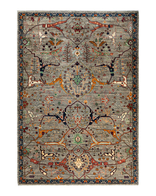 Traditional Serapi Wool Hand Knotted Brown Area Rug 6' 3" x 8' 9"